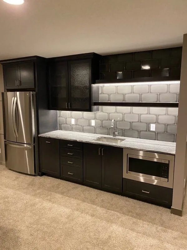 Basement finish after lakeville MN by BN Builders