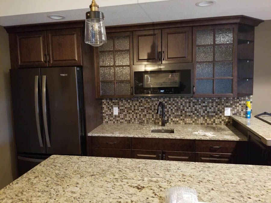 Finished basement by BN Builders