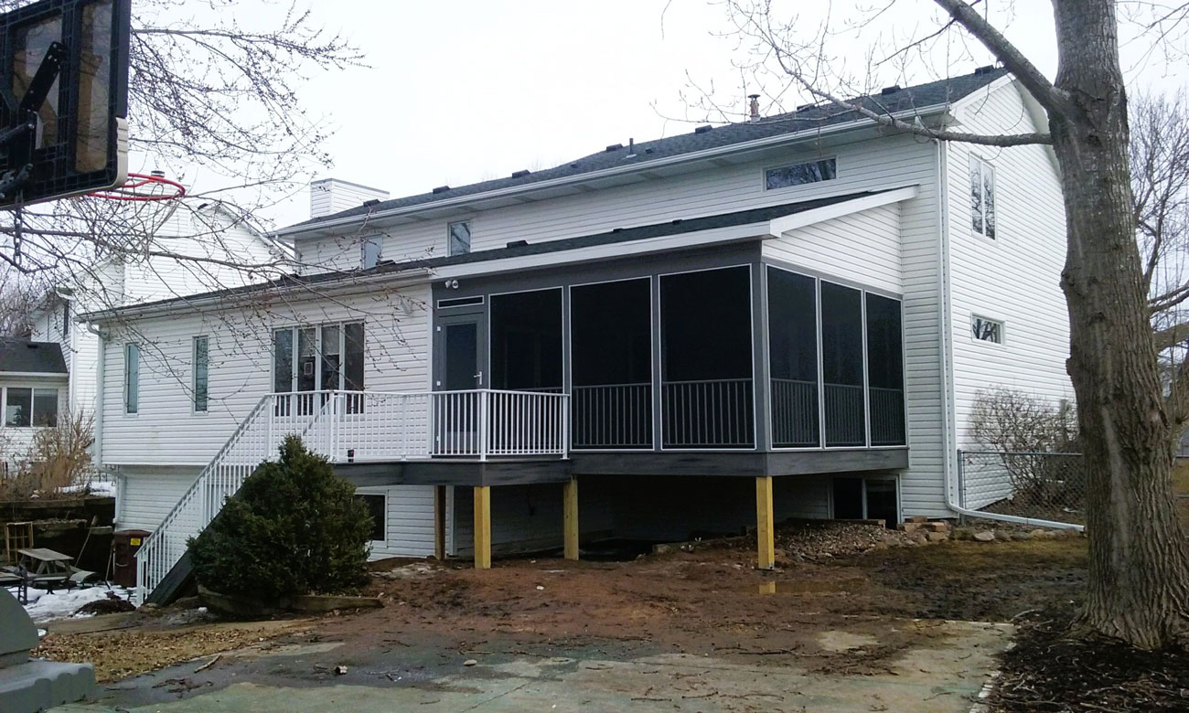 Finished addition exterior by BN Builders