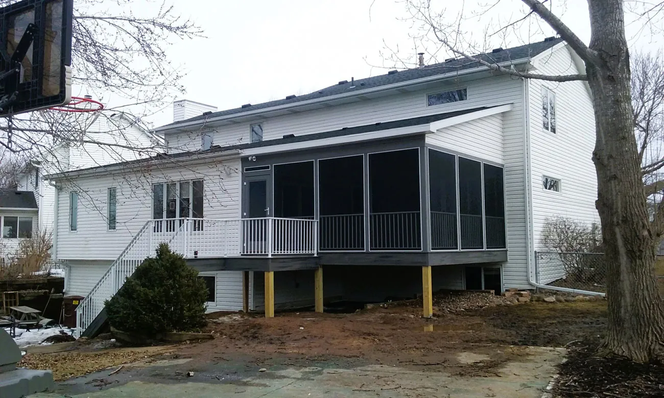Finished addition exterior by BN Builders