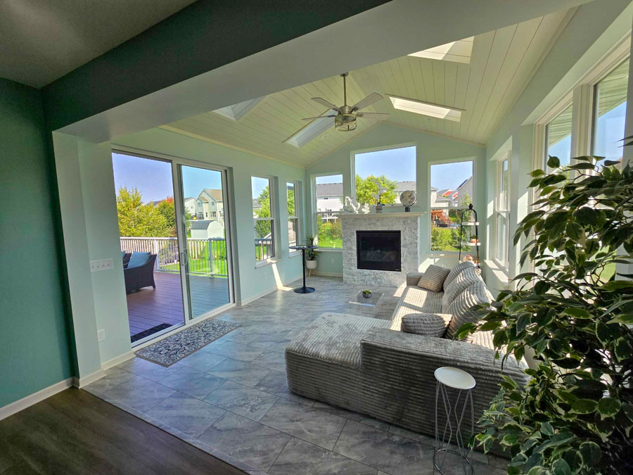 Porch built by BN Builders