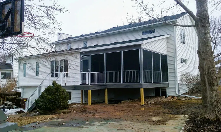 Porch built by BN Builders