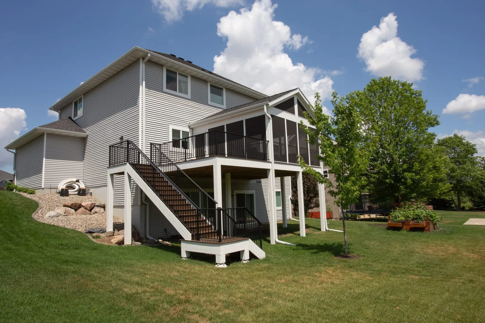 Three season covered trex deck prior lake MN . Prior Lake, MNjpg by BN Builders