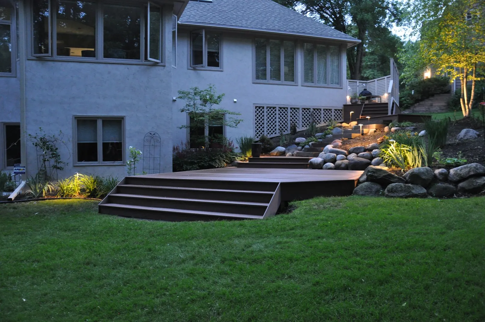 Timbertech mahogany after wayzata MN by BN Builders