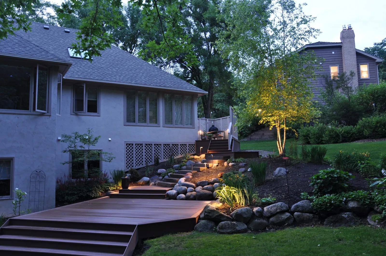 Timbertech mahogany after wayzata MN by BN Builders