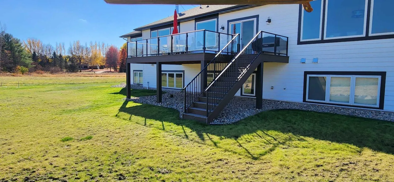 Trex deck after northfield MN by BN Builders