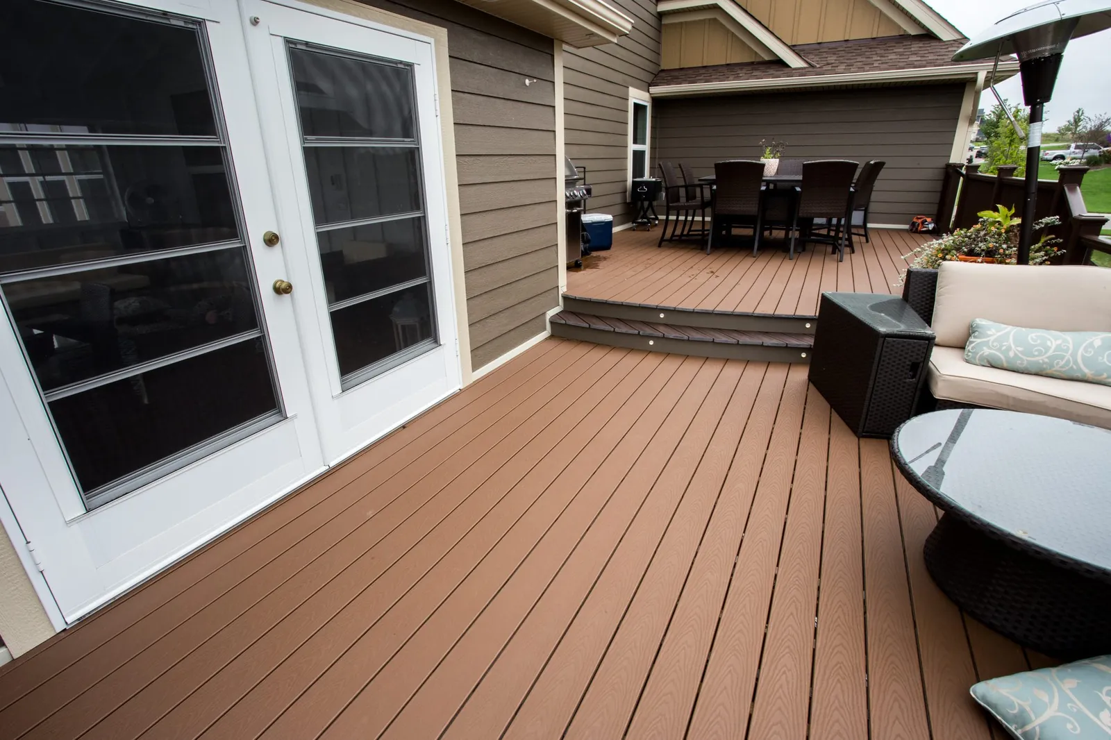 Deck and porch addition, Chanhassen MN by BN Builders