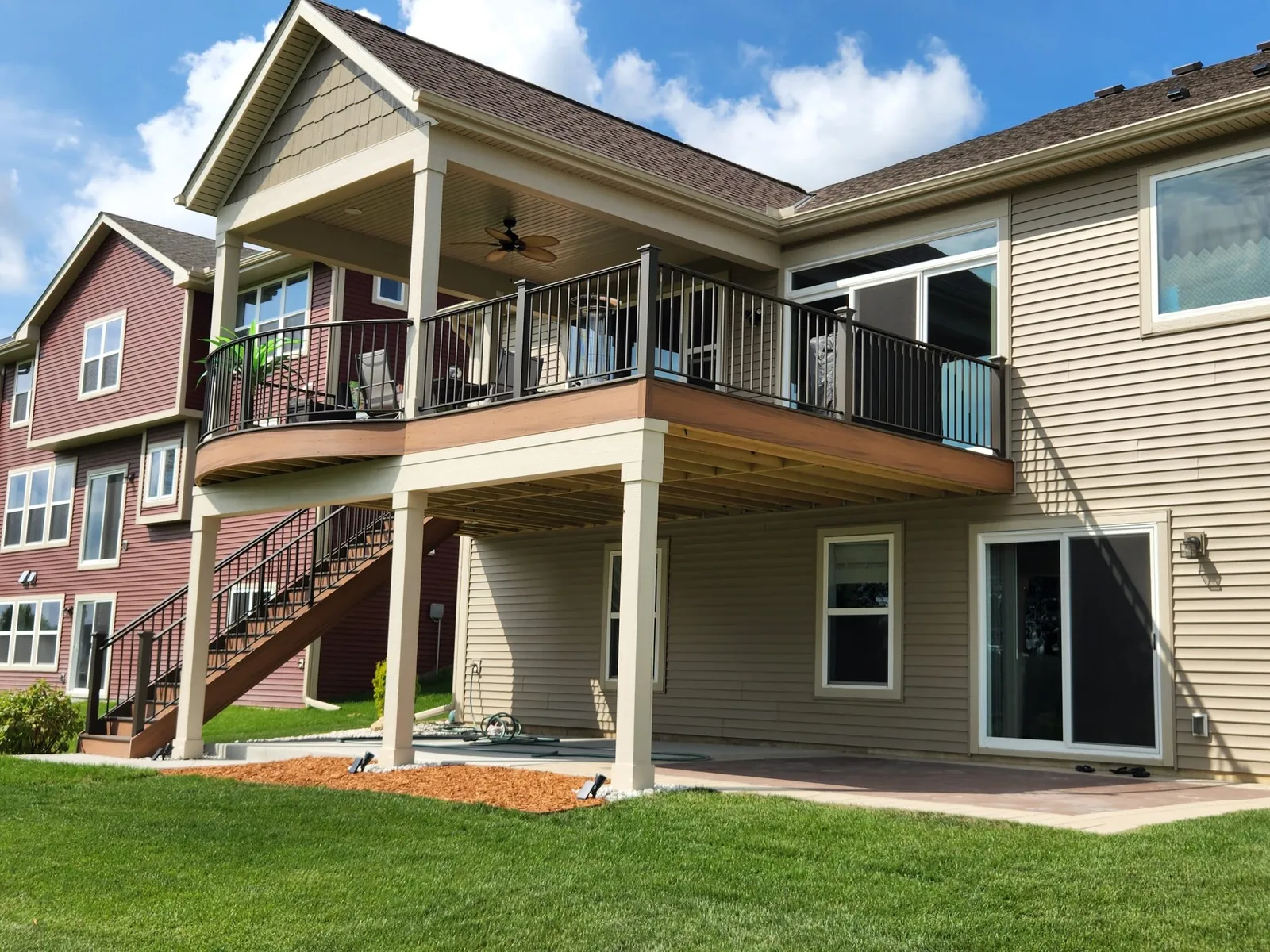 Porch construction by BN Builders