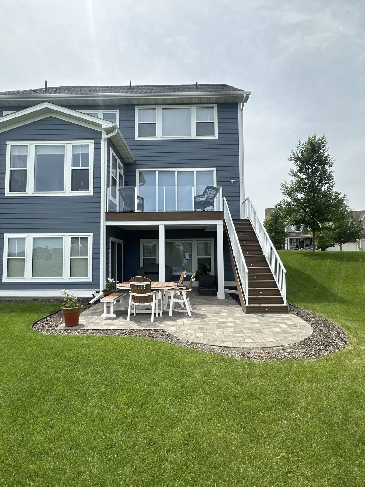 Trex transcends havana gold deck after lakeville MN by BN Builders