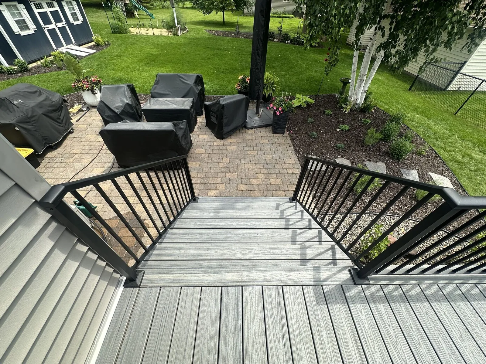 Tropical island mist trex transcend deck after lakeville MN by BN Builders